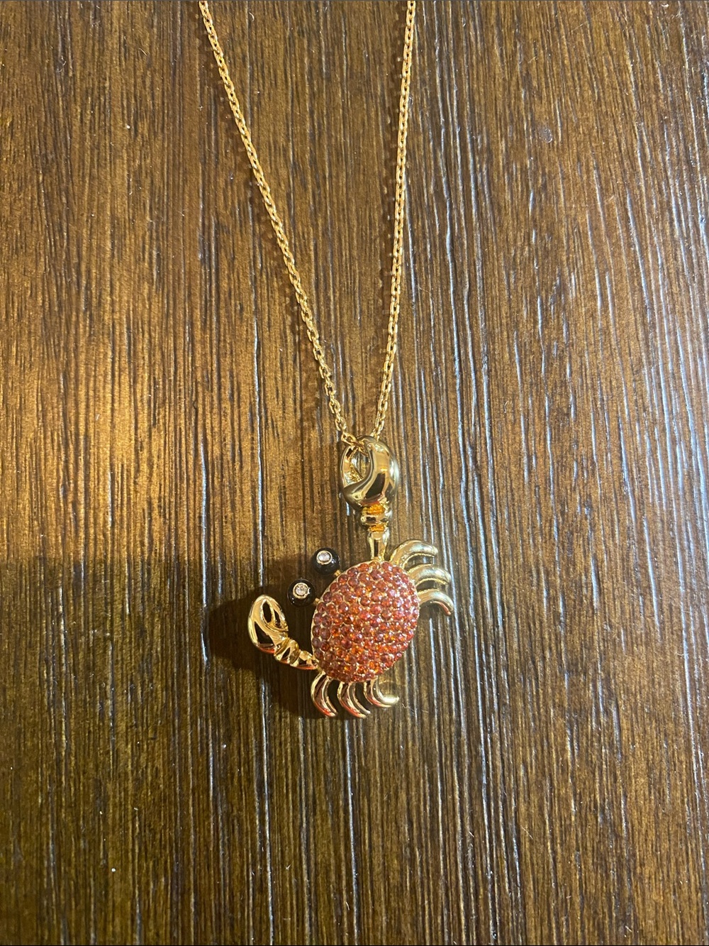 kate spade Gold-tone Necklace with Coral Crab Pendant - Picture 4 of 4